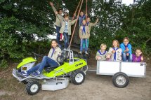 Les jeunes scouts de Kempen (Allemagne) avec le Grillo Climber 7